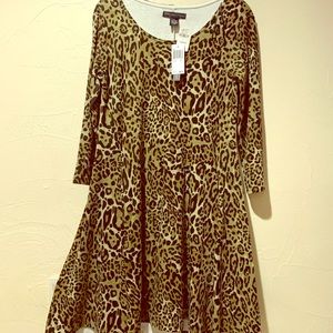Joan Vass Small Leopard Dress